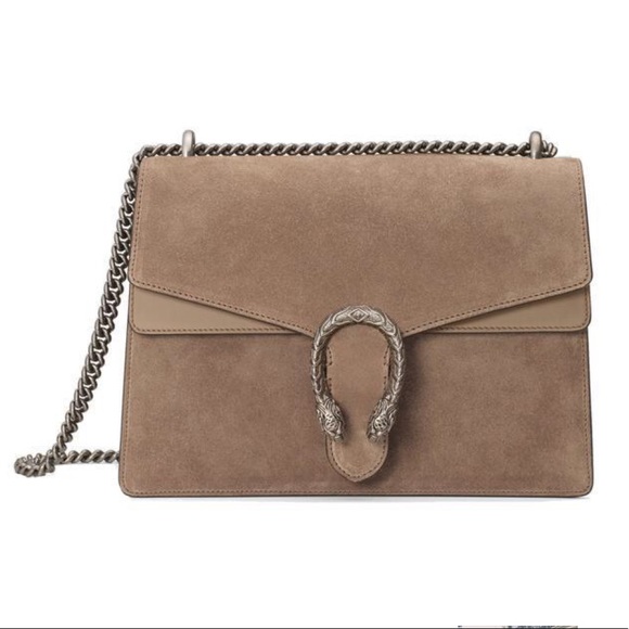 Handbags - Khaki suede bag